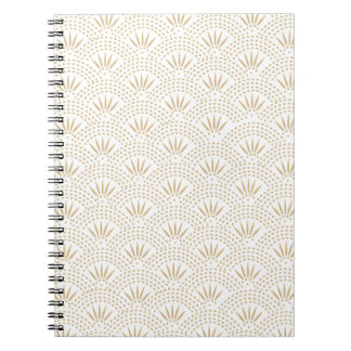 Art Deco Seigaiha Wave Pattern Notebook