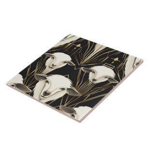 Art Deco Sheep No1 Tile