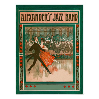 Art deco sheet music cover Poster