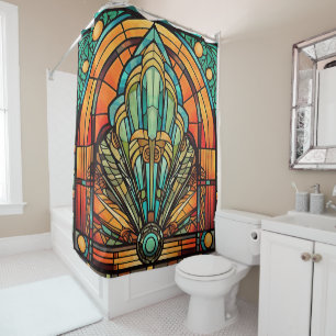 Art Deco Shower Curtain