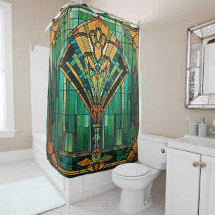 Art Deco Shower Curtain