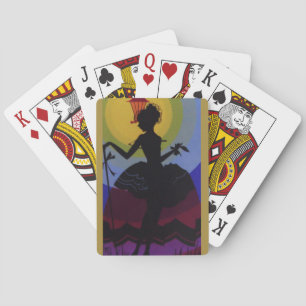 Art Deco Silhouette Playing Cards