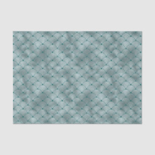 Art Deco Silver Teal Contemporary Tissue Paper