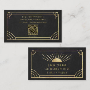 Art Deco Social & Thank You Cards