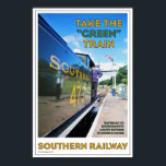 Art Deco Southern Railway Poster<br><div class="desc">A series of vintage posters reflecting the style of the 1920s and 30s. Available in given aspect ratios only created in glorious full colour oil effect. Suitable for all ages.</div>