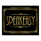 Art Deco SPEAKEASY Sign Print