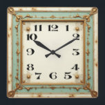 Art Deco Square Wall Clock<br><div class="desc">Great clock design. You will love it like others. Be free to use this design for other product you like or to customise and add your text. Follow me for more. Thank you. Have a nice day.</div>