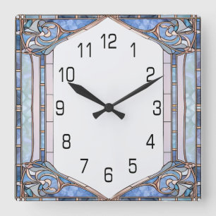 Art Deco Square Wall Clock