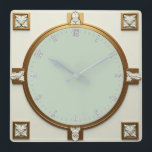 Art Deco Square Wall Clock<br><div class="desc">Great clock design. You will love it like others. Be free to use this design for other product you like or to customise and add your text. Follow me for more. Thank you. Have a nice day.</div>