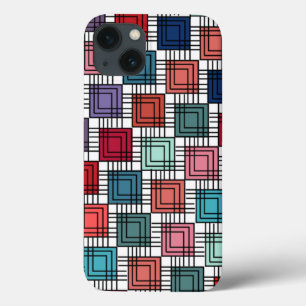 Art Deco Squares iPhone 13 Case