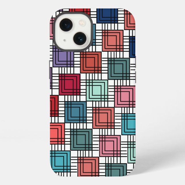 Art Deco Squares  iPhone Case (Back)