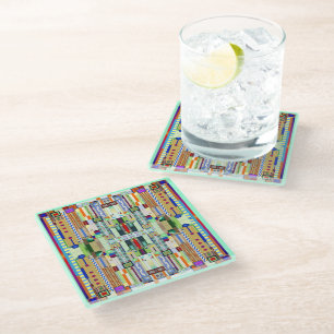 Art Deco Stained Glass 2 Coaster