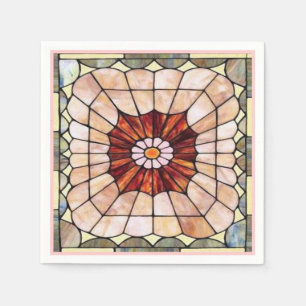 Art Deco Stained Glass 2 Napkin