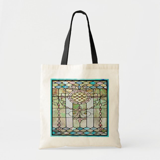 Art Deco Stained Glass 4 Tote Bag (Front)