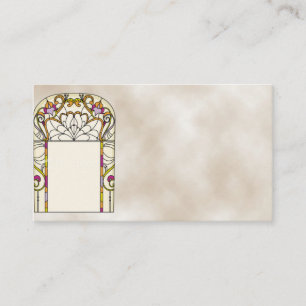 Art Deco Stained Glass Business Card