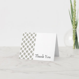Art Deco Stars Thank You Card