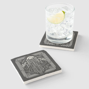 Art Deco Stone Coaster