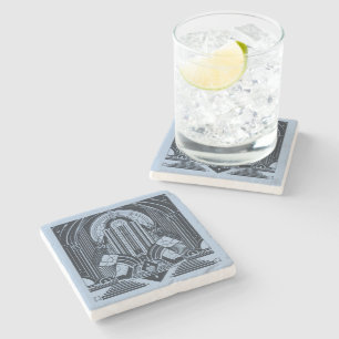 Art Deco Stone Coaster
