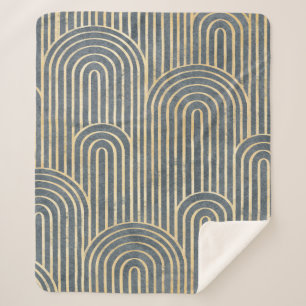 Art Deco style design luxury geometric seamless pa Sherpa Blanket