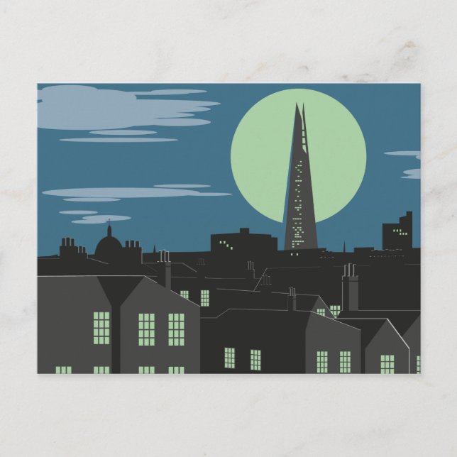 Art Deco Style London Postcard (Front)