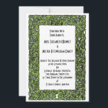 Art Deco Style Mistletoe Christmas Winter Invitation<br><div class="desc">Adapted from an early 20th Century advertisement,  a fabulous cutwork design mistletoe frame,  including leaves and berries,  perfect for your Winter or December event.</div>