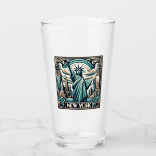 Art Deco style New York illustration Glass