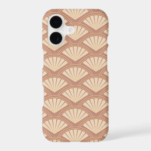 Art Deco style pattern in rose colour