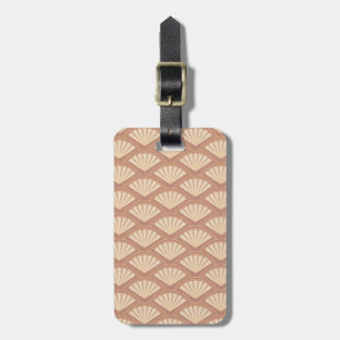 Art Deco style pattern in rose colour  Luggage Tag