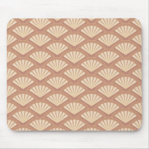 Art Deco style pattern in rose colour  Mouse Mat