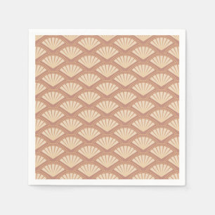 Art Deco style pattern in rose colour Napkin
