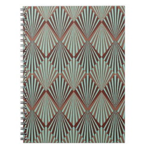 Art Deco style, seamless texture. Notebook