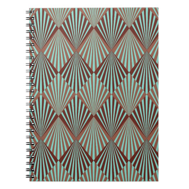 Art Deco style, seamless texture. Notebook (Front)