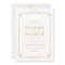 Art Deco Style Wedding Invitation
