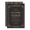 Art Deco Style Wedding Invitation