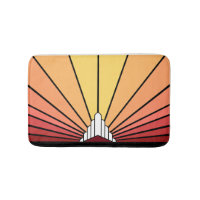 Art deco sun in dawn
