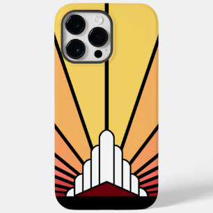 Art deco sun in dawn Case-Mate iPhone 14 pro max case