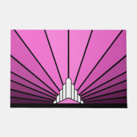 Art deco sun in pink