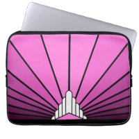 Art deco sun in pink