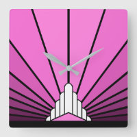 Art deco sun in pink