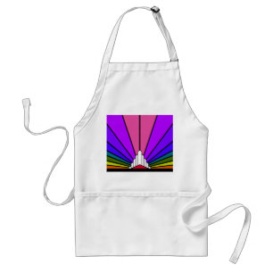 Art deco sun in rainbow standard apron