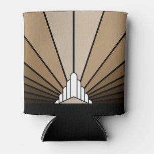 Art deco sun in tan Cooler