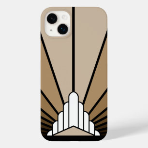 Art deco sun tan Case-Mate iPhone 14 plus case