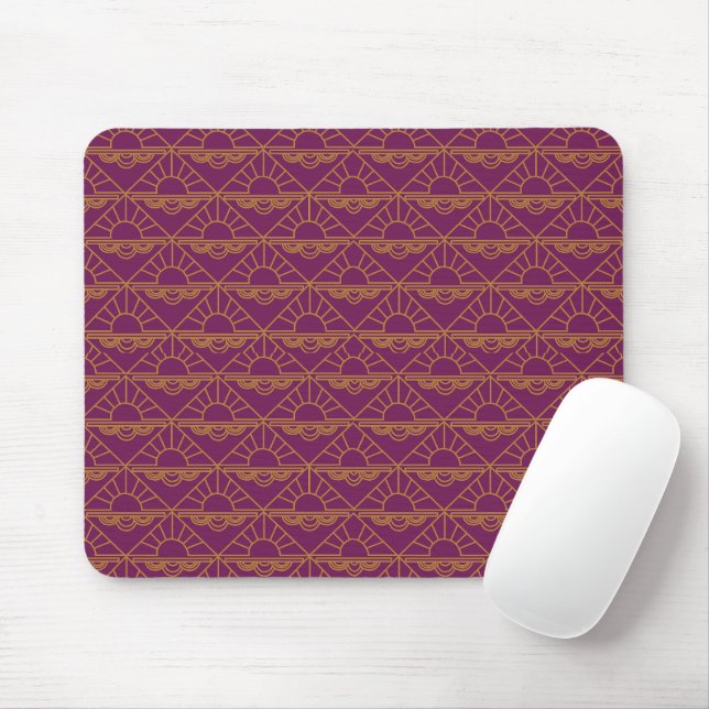 Art Deco Sunrise  Mouse Mat (With Mouse)