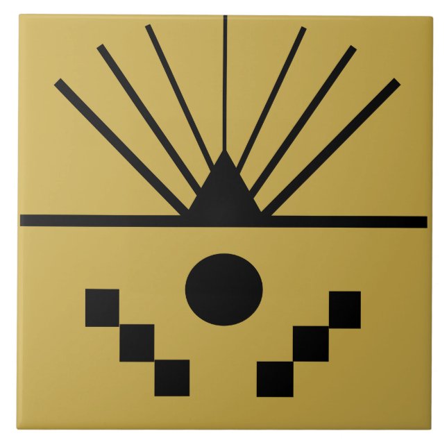 Art Deco Sunrise Tile (Front)