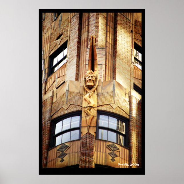 Art Deco Sunset Poster (Front)