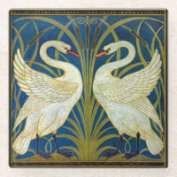 Art Deco Swans Mouse Pad