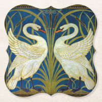 Art Deco Swans Mouse Pad