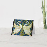 Art Deco Swans