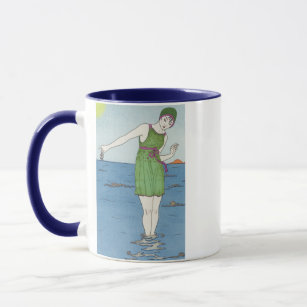 Art Deco Swimmer Mug