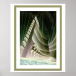 Art Deco Swimmers poster 16 x 20<br><div class="desc">Great looking Art Deco Swimmers Poster 16 x 20.</div>